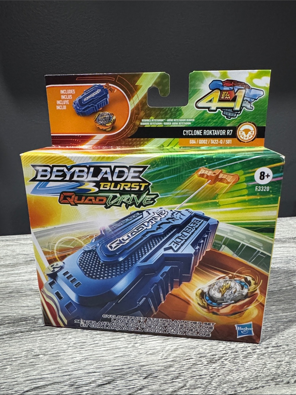 Hasbro | Beyblade Burst QuadDrive: Cyclone Fury String Launcher Set - Toy Set